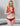 Women Plus Size Red Christmas Bodystockings