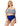 Women Plus Size Bathing Suits Striped Criss Cross Bikini Set High Waisted Swimsuits