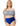 Women Plus Size Bathing Suits Striped Criss Cross Bikini Set High Waisted Swimsuits