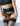 Women Plus Size Black Lace Sexy Erotic Faux Leather PantiesBelt For Garter Belts