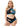 Women Plus Size High Waist Bikini Open Back Wrap Crossover Swimsuit