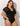 Women Plus Size One-Piece Conservative Black Webbing Swimsuit
