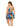 Women Plus Size Two Piece Swimsuit Floral Printed Swimdress Cover Up Skirtini Bathing Suit